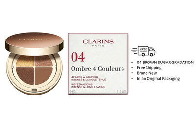 Clarins Ombre 4 Color, 04 BROWN SUGAR GRADATION, 0.1 Oz.