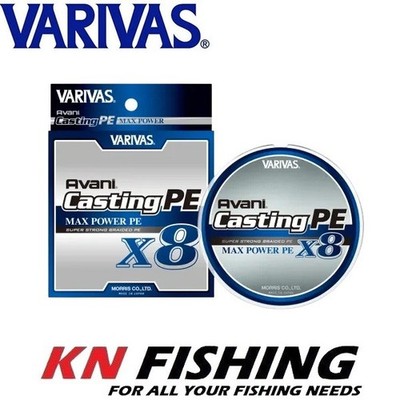 VARIVAS AVANI CASTING PE MAX POWER X8 X-Braid Line White 300m PE 1.0 - 4.0