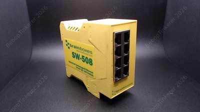 Brainboxes SW-508 Unmanaged Ethernet Switch 8 Ports 10/100 (Low hours, Lab Pull)