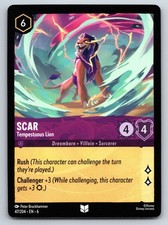 Disney Lorcana Scar - Tempestuous Lion Azurite Sea Uncommon 47/204 NM