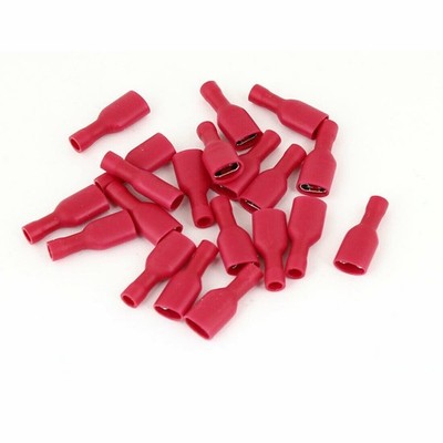 Red Sleeve 15A Fully Insulating Female Crimp Terminals for 16-14 AWG 20 Pcs  *yt