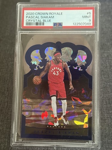 2020 Crown Royal Pascal Siakam Crystal Blue  /99 PSA 9 Mint PSA POP 1   