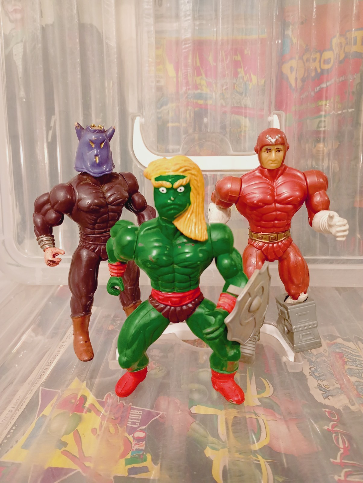 Vintage bootleg Knock off figures lot combo hero ninja commando twin face