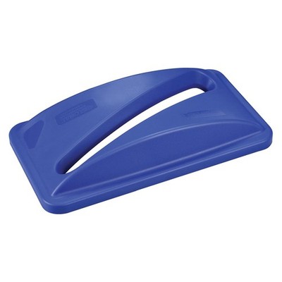 Paper Recycling Lid for Slim Trash Container Blue