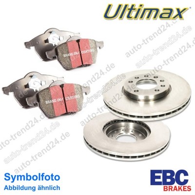 EBC Premium Bremsscheiben & Beläge vorne für Geely Vision Bj. 2009-2025