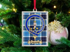 Collow Clan Scottish Tartan Ornament