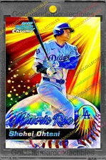 Shohei Ohtani RARE REFRACTOR INVESTMENT CARD SSP BOWMAN CHROME DODGERS MVP MINT