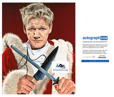 GORDON RAMSAY AUTOGRAPH SIGNED 8x10 PHOTO MASTERCHEF HELL'S KITCHEN ACOA