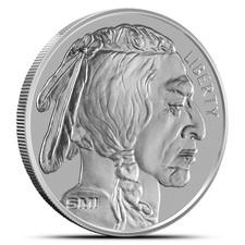 1 oz Sunshine Buffalo Silver Round New, MintMark SI 