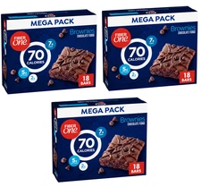 Fiber One 70 Calorie Brownies Chocolate Fudge Snack Bars Mega Pack 54 Ct 16 oz