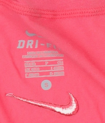 Nike Women's Pink Graphic Yoga T-Shirt Size S - Picture 4 of 12