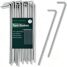 7 Inch Tent Stakes 18 Pack Yard Inflatable Stakes for Outdoor Decorations Metal