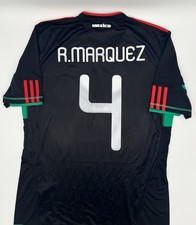 Mexico 2010/2011 Away #4 Marquez Authentic Adidas Soccer Jersey (M)