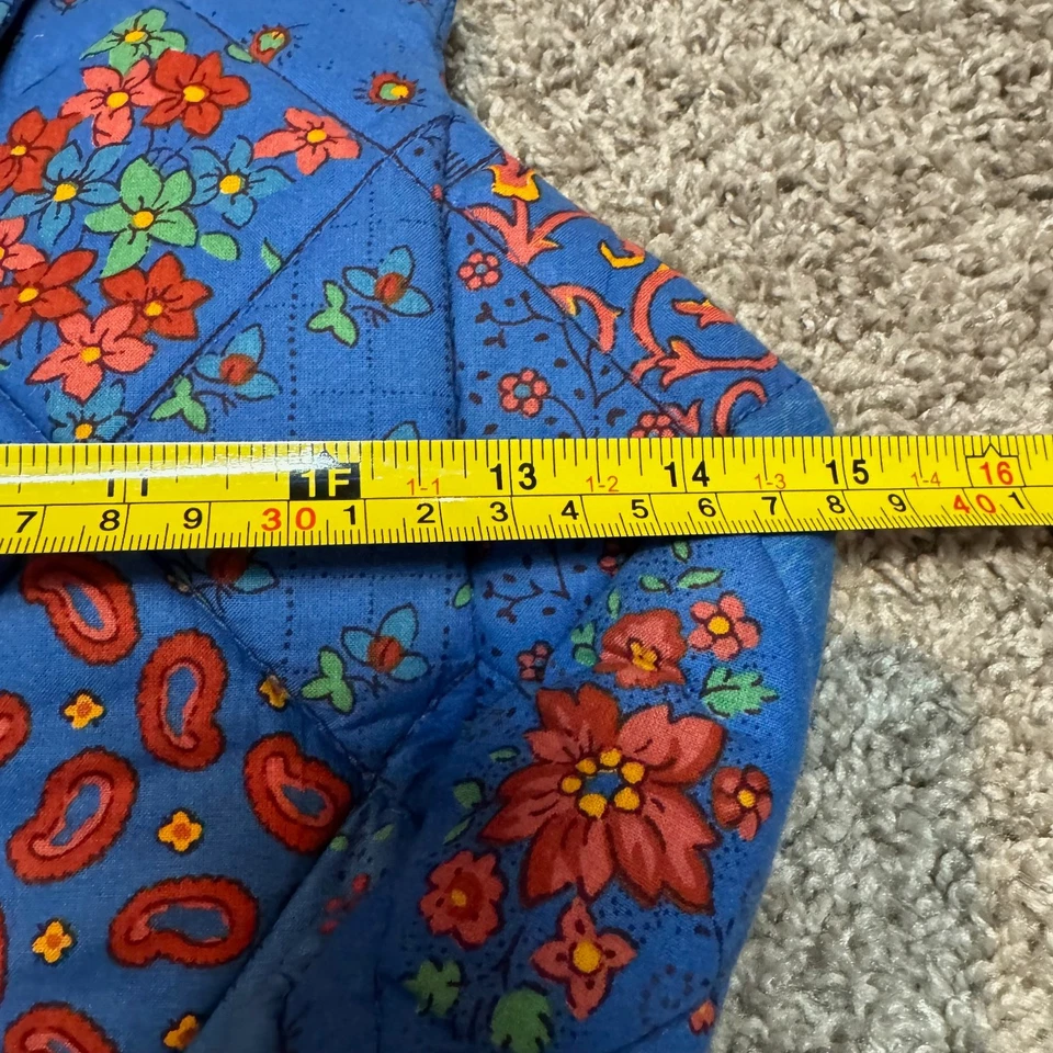 Bolso de Hombro Pierre Deux Vintage Azul Cartera Bolso Floral Cierre con Cremallera Boho Y2K Foto 4 de 4