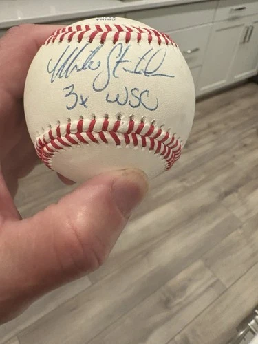 Mike Giancarlo Stanton Signed Baseball with Inscription 3 WSC COA NY Yankees