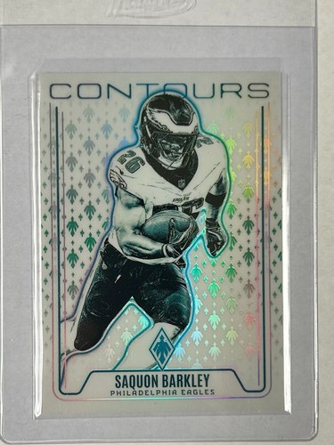 Saquon Barkley [Green] #CON-SBY 2024 Panini Phoenix Contours card