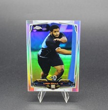 Aaron Donald Los Angeles Rams 2014 Topps Chrome Refractor Rookie Card No. 175