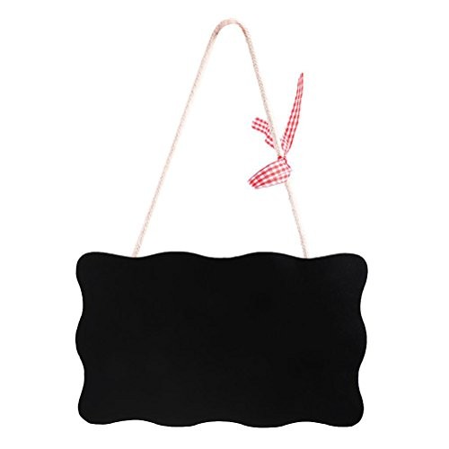 Pancarte en ardoise noire ULTNICE de 18x11cm pour porte de réception