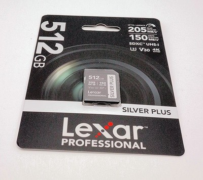 Lexar Professional 512gb V30 SDXC Card BRAND NEW SEALED 4K Canon Sony Nikon wow!