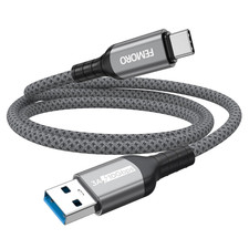 USB a to USB C Data Cable 3Ft, 10Gbps High Speed Transfer 3A Charging