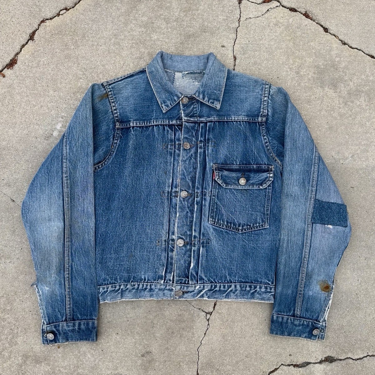 Vintage Levi's Type 1 506xx 1940's Denim Jacket Big E Selvedge