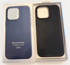 Apple FineWoven Case for MagSafe for Apple iPhone 15 Pro Max Pacific Blue w/ Box
