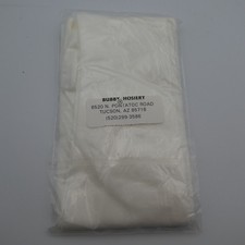 Vintage Superbilt Stockings White Cotton Blend Deadstock Style 8250S Sz 8.5-11