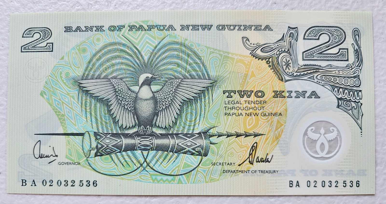 Papua New Guinea 2 Kina 2002 Polymer Unc