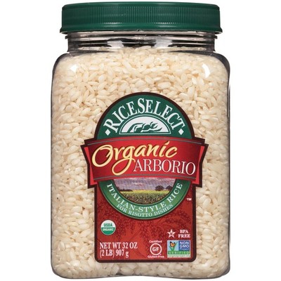 RiceSelect Organic Arborio Rice for Italian Risotto, Premium Gluten-Free Rice, N