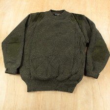 NILLI England lined wool hunting shooting windbreaker sweater MEDIUM vtg 80s 90s