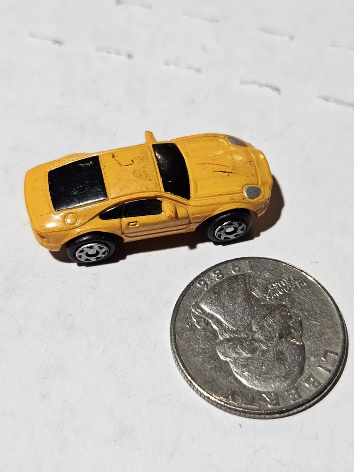 MICRO MACHINES - ASTON MARTIN DB7 Yellow / Orange - Galoob car - Image 2 of 4