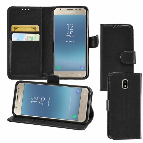 Samsung Galaxy J3 2017 (J330F) Premium Leather Wallet Flip Cover Pouch Book - Picture 9 of 62