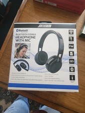 NEW Amerisound Bluetooth Stereo Headphone W/Mic Wireless Technology Foldable