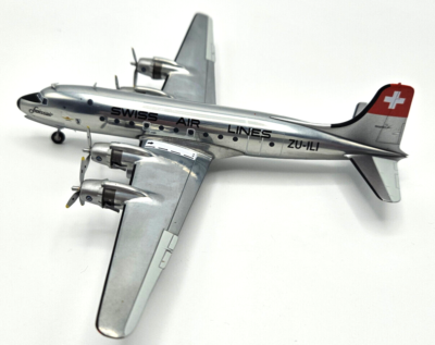 Swissair Douglas DC-4™ Herpa 1/200 | Acheter sur