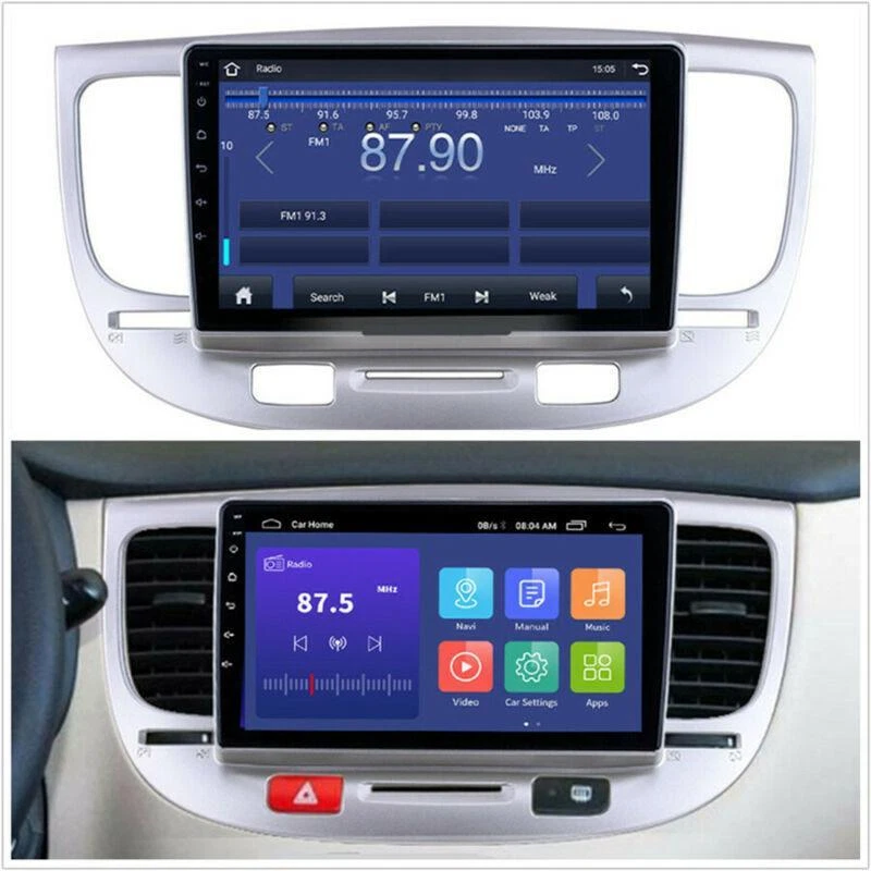 Radio estéreo para coche 1+16G WiFi para Kia Rio 2005-2011 9" Android 10.0 navegación GPS Foto 2 de 4