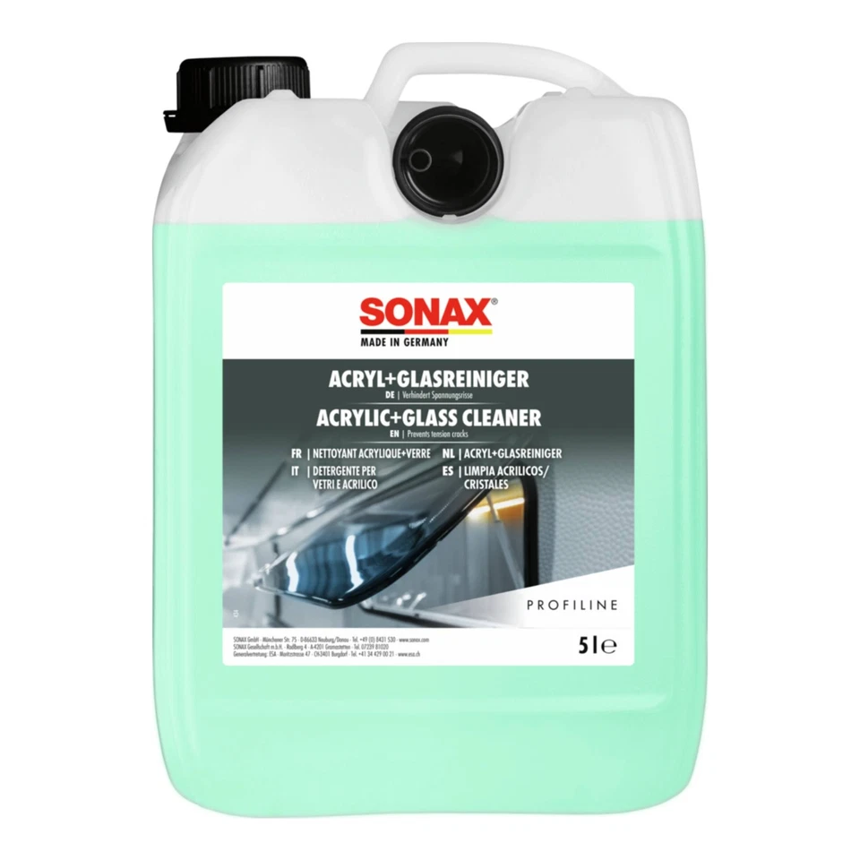 Sonax Acryl+GlasReiniger 5 L Reinigunsmittel Auto Pflege Plexiglas Oberflächen