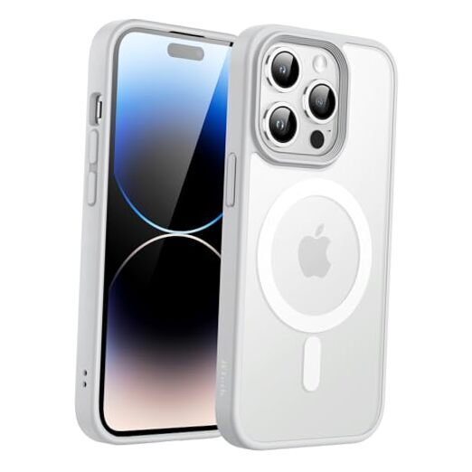 JETech Magnetic Case for iPhone 14 Pro 6.1-Inch Compatible with MagSafe, Gray