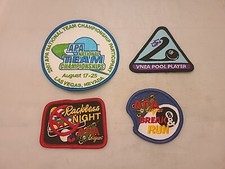 APA Pool Leagues Lot of 4 Patches Rackless Night National Team Championships