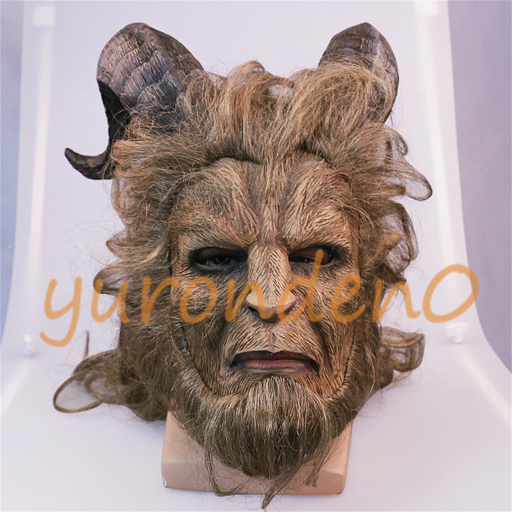 Movie Beauty And The Beast Mask Prince Horror Beast Mask Long Wig