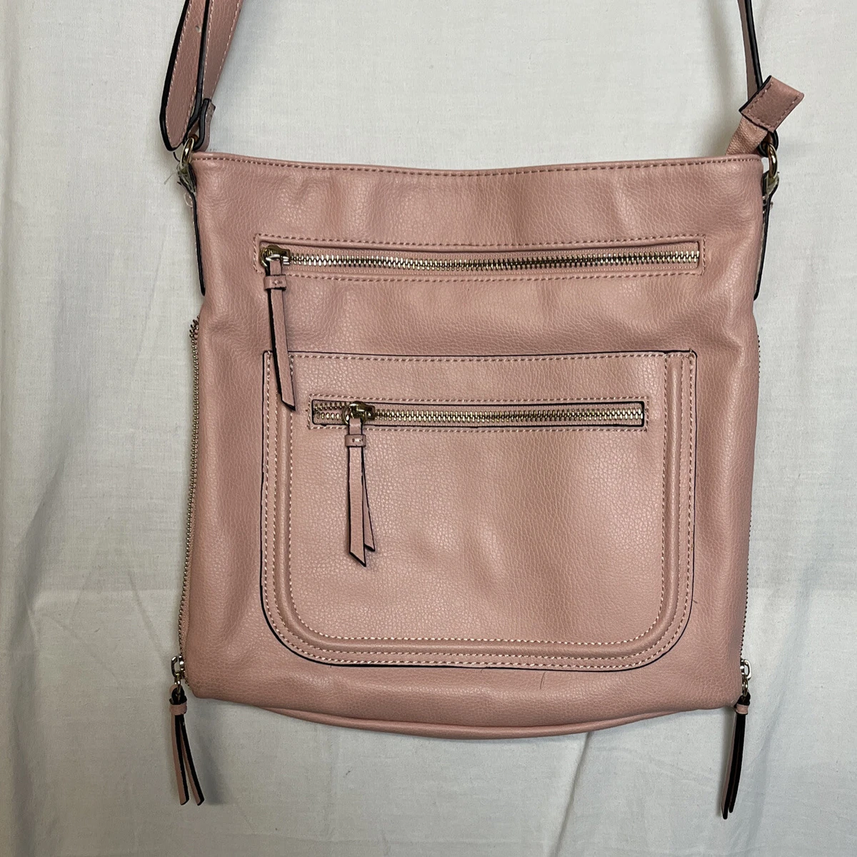 Apt. 9 Pink Faux Leather Crossbody Purse Handbag eBay