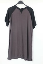 madewell women’s xxs gray colorblock casual T-shirt dress zipper back viscose