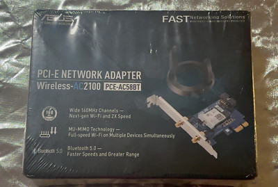 ASUS Dual Band 802.11 Wireless-AC2100 PCE-AC58BT Bluetooth Wi-Fi Adapter NIB