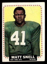 1964 Topps Matt Snell #125 Rookie New York Jets VG/VG-EX Y6880