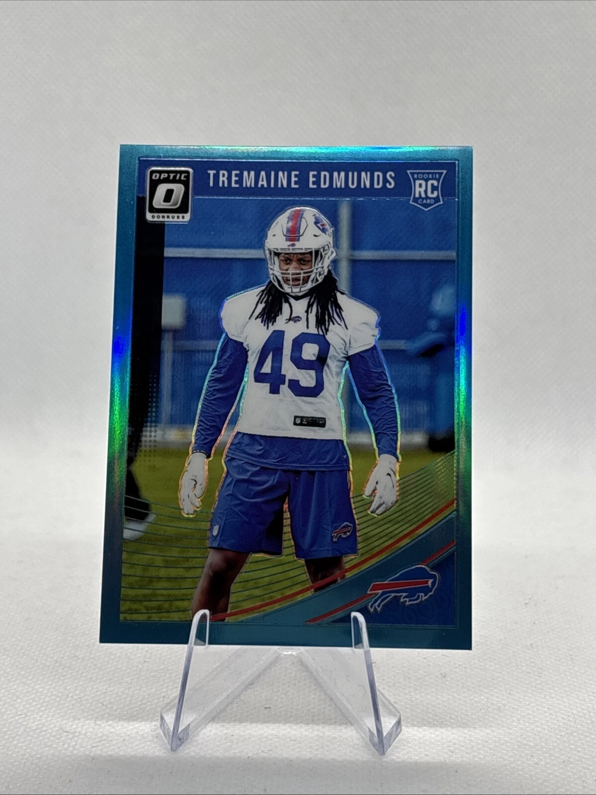 2018 Donruss Optic Rookies Aqua /299 Tremaine Edmunds #107 Rookie RC Bills Bears
