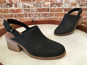 black slingback mules
