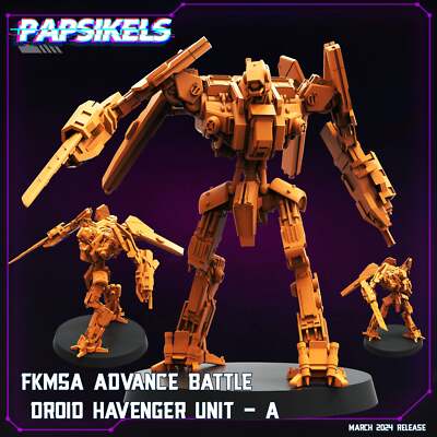 FKMSA Advance Battle Havenger Unit A | Cyberpunk | Sci-Fi Miniature | Papsikels