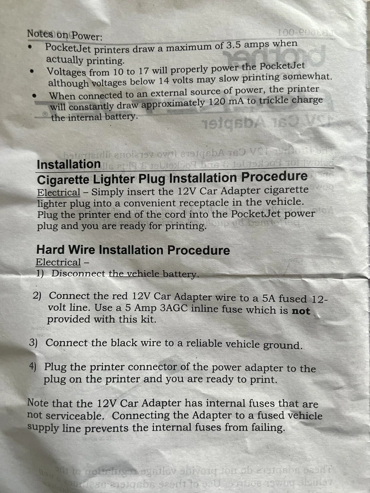 SETUP INSTALL CD ROM DISC & QUICK REFERENCE FOR BROTHER POCKETJET.3PLUS PRINTER - Image 4 of 4