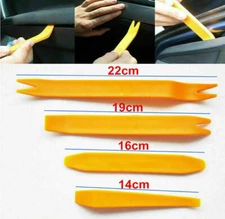 4Pcs Car Door Trim Removal Tool Pry Bar Panel Dash Radio Body Clip Installer Kit