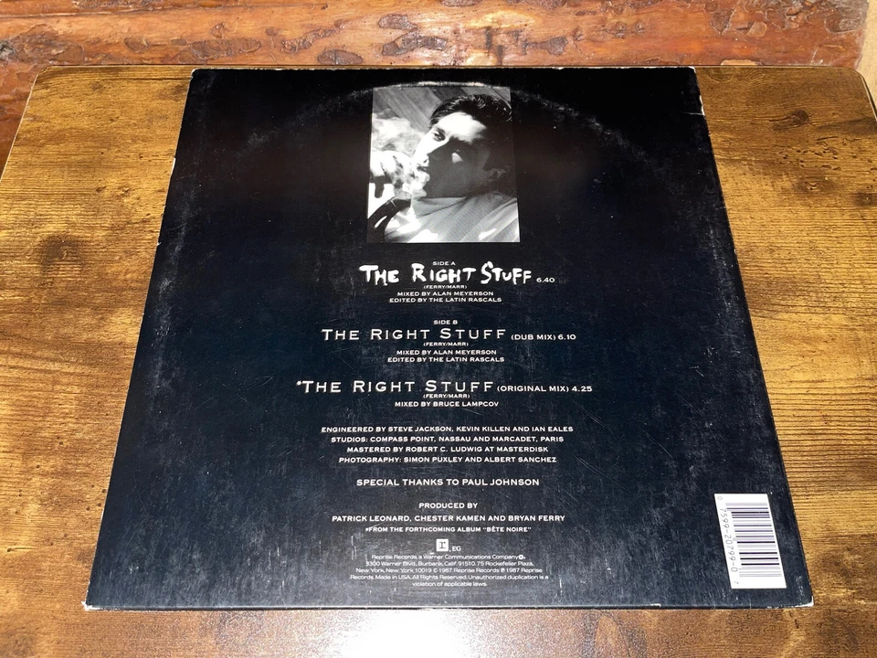 Bryan Ferry - The Right Stuff - Vinyl Record - 0-20799 Foto 2 de 4
