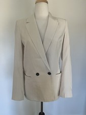Vero Moda Blazer Ivory Neutral Pockets Lined ...